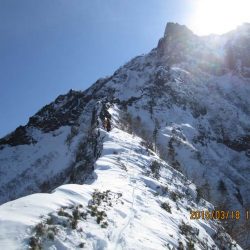 2015.2.16　八ヶ岳　阿弥陀岳北西稜（＆赤岳主稜）