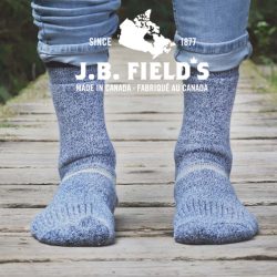 カナダを代表する老舗アドベンチャーソックスブランド”J.B.FIELD’S“がさかいやに初上陸！