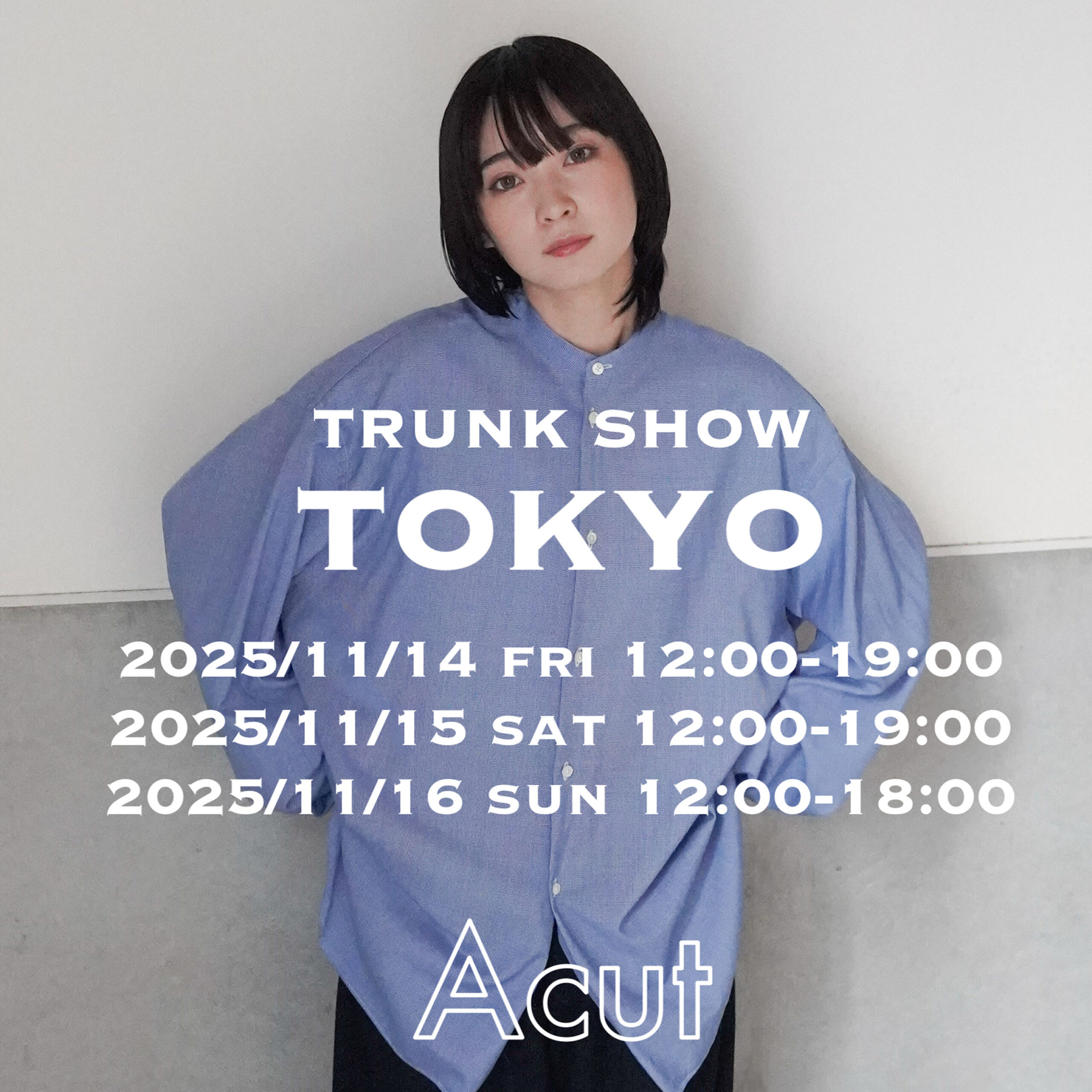 11/14-16 POPUP開催「ACUT TRUNK SHOW TOKYO at さかいやスポーツ」の 