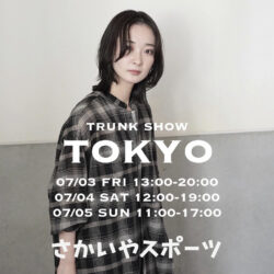 7/3-5 POPUP開催「ACUT TRUNK SHOW TOKYO at さかいやスポーツ」のお知らせ