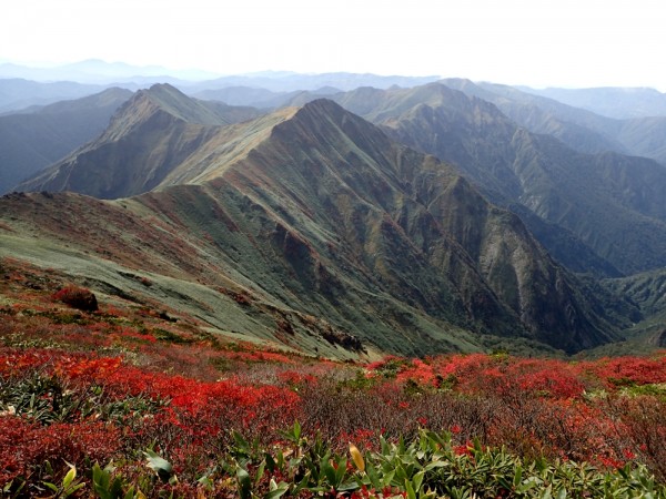 山頂より主稜線